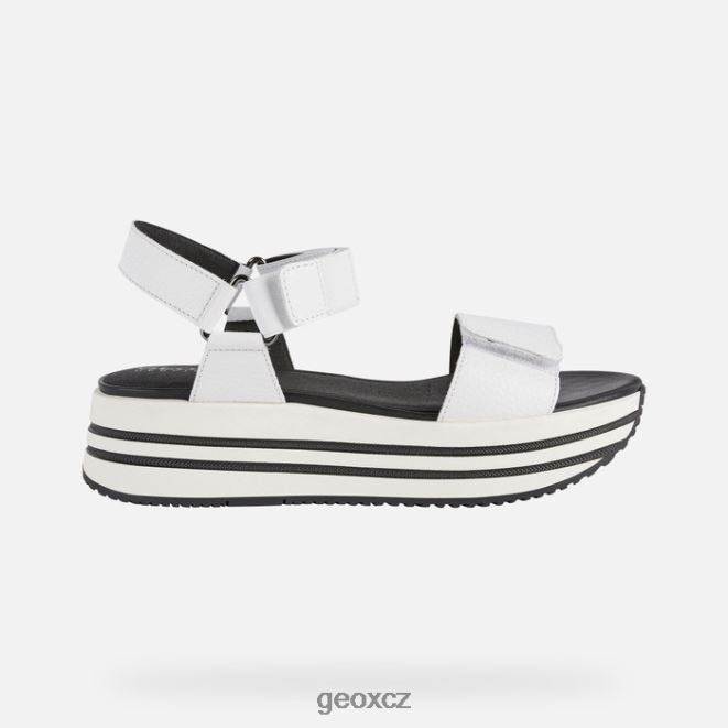 žena sandál kency 4NH06354 bílý Geox