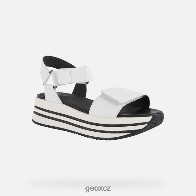 žena sandál kency 4NH06354 bílý Geox