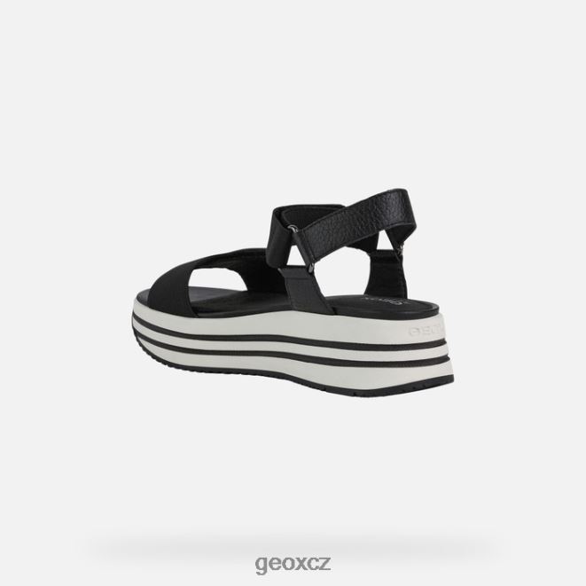 žena sandál kency 4NH06355 Černá Geox