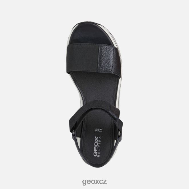 žena sandál kency 4NH06355 Černá Geox