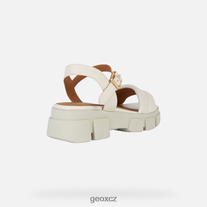 lisabonská žena 4NH06163 špinavě bílé Geox