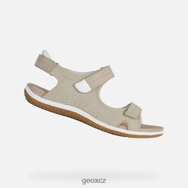 sandál vega žena 4NH0656 taupe Geox