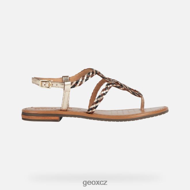 sozy s žena 4NH06205 světle zlatá/černá Geox