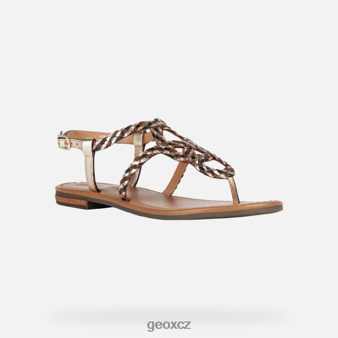 sozy s žena 4NH06205 světle zlatá/černá Geox