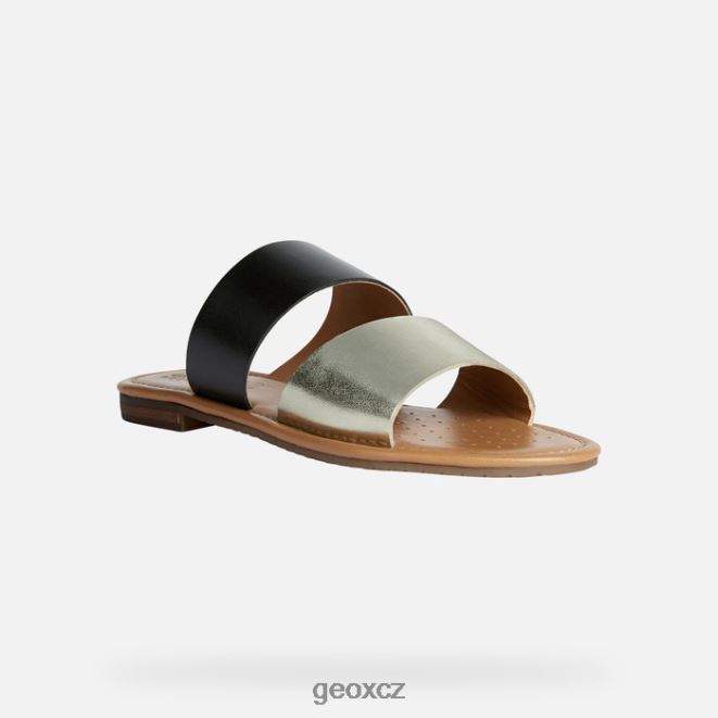 sozy s žena 4NH06207 černá/světle zlatá Geox
