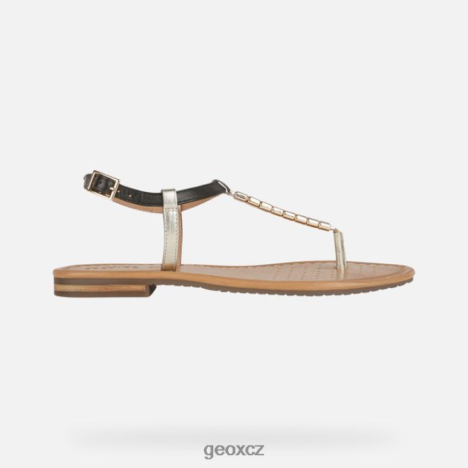 sozy s žena 4NH06519 černá/světle zlatá Geox