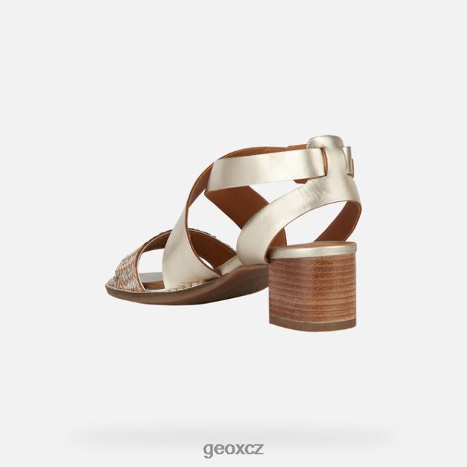 sozy střední žena 4NH06159 světle zlatá Geox