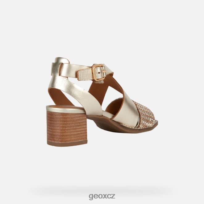 sozy střední žena 4NH06159 světle zlatá Geox