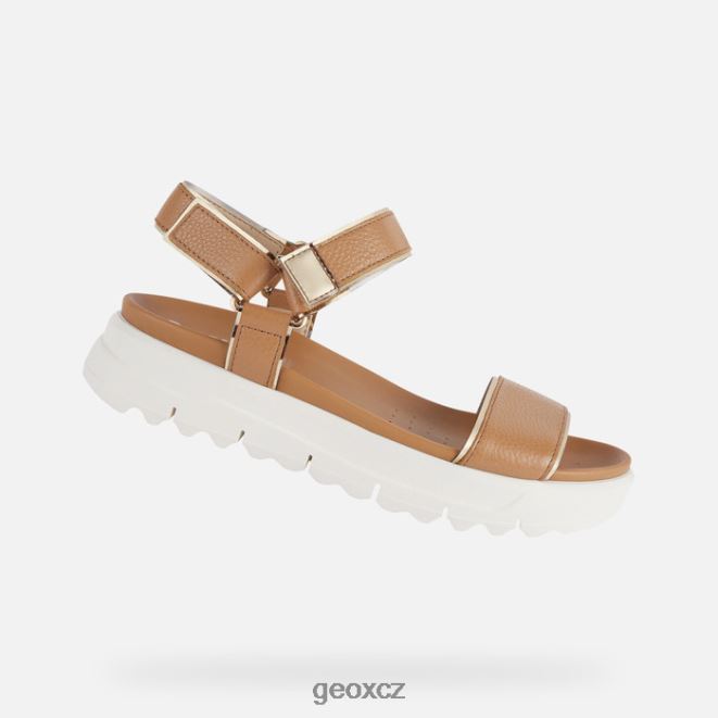 xand 2.1s žena 4NH06141 velbloudí/světle zlaté Geox