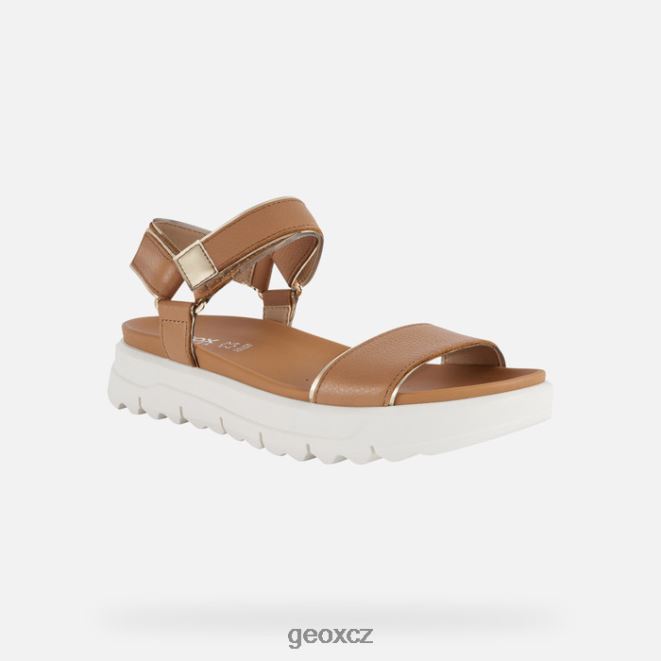 xand 2.1s žena 4NH06141 velbloudí/světle zlaté Geox