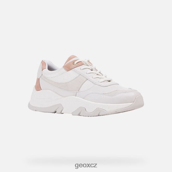 Kristene žena 4NH06416 bílá/tmavě růžová Geox
