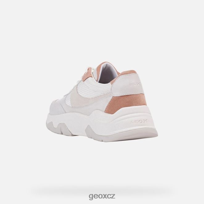 Kristene žena 4NH06416 bílá/tmavě růžová Geox