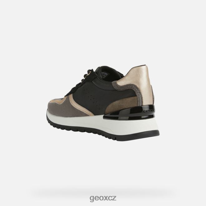 desya žena 4NH06191 černá/tmavě šedá Geox