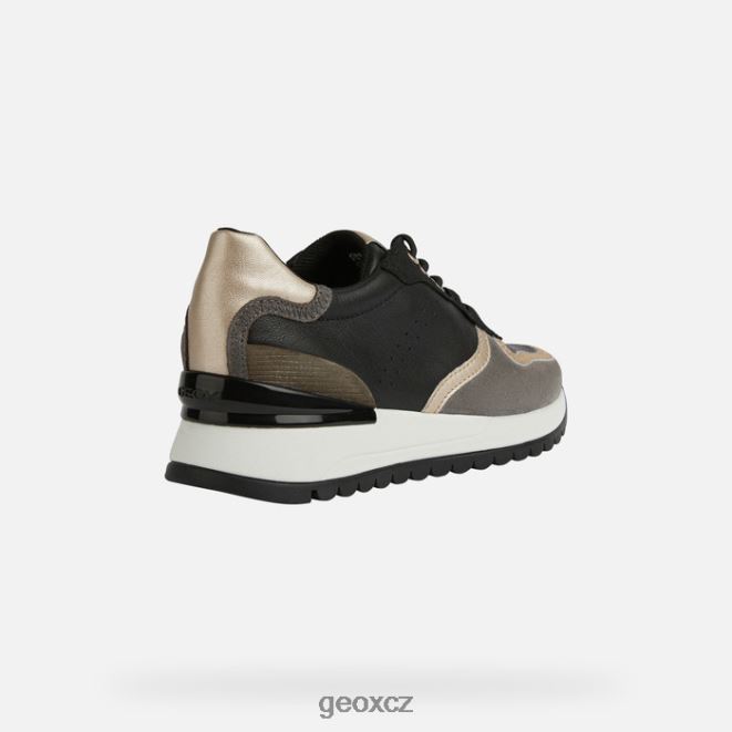 desya žena 4NH06191 černá/tmavě šedá Geox