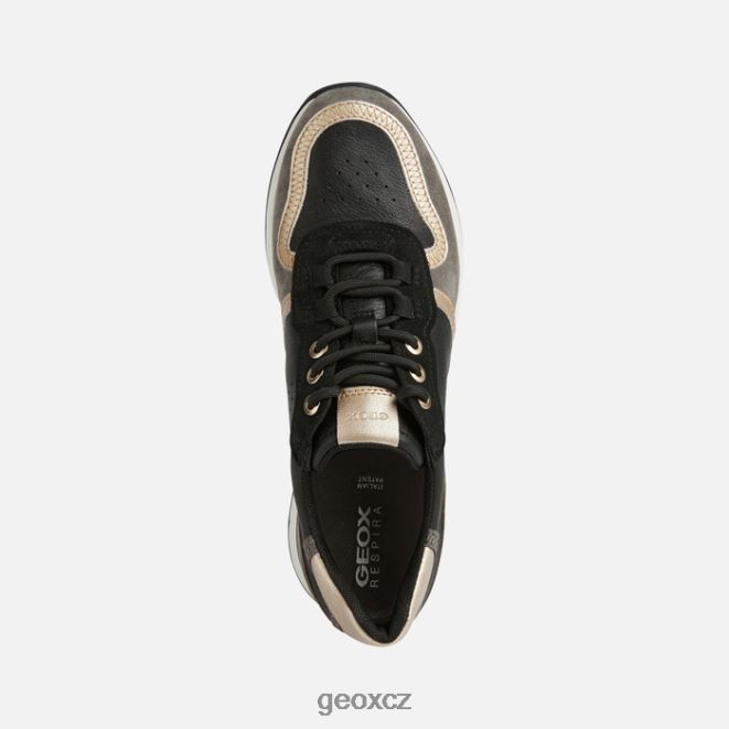 desya žena 4NH06191 černá/tmavě šedá Geox