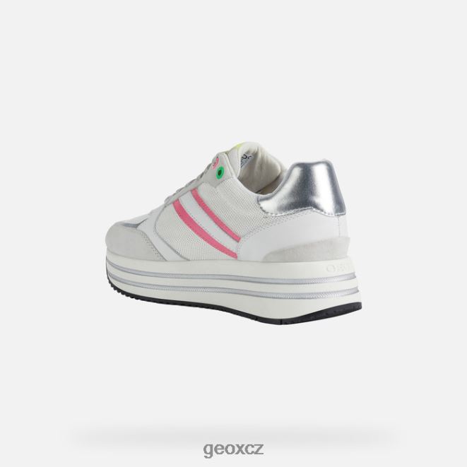 kency žena 4NH06398 bílá/fluo fuchsiová Geox