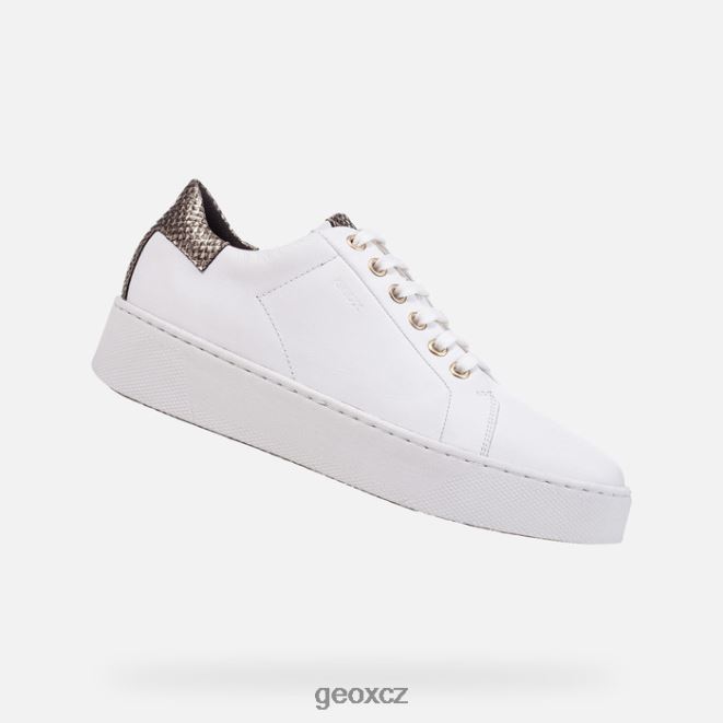 nebeská žena 4NH06394 bílá/světle zlatá Geox