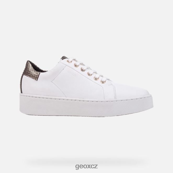 nebeská žena 4NH06394 bílá/světle zlatá Geox