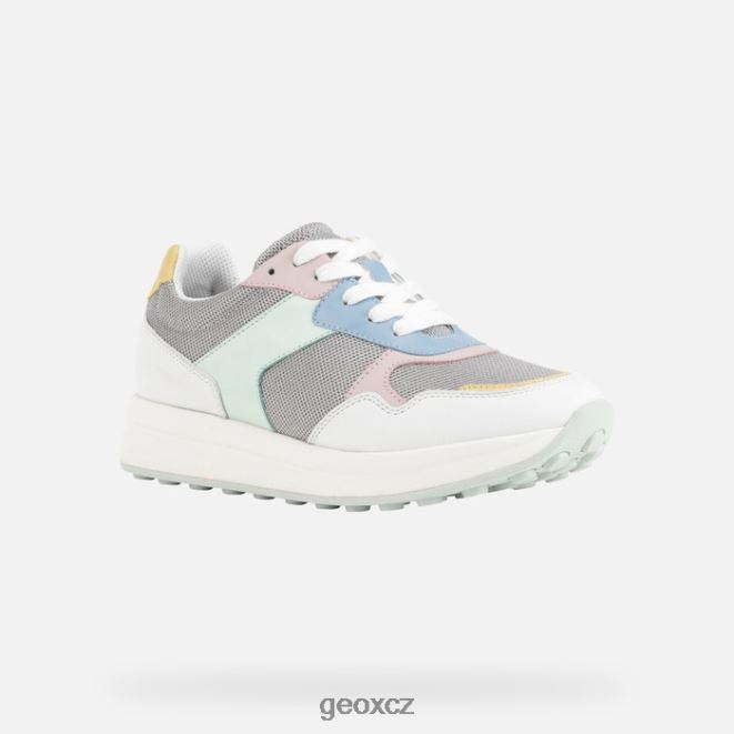 runntix žena 4NH06348 světle šedá/bílá Geox