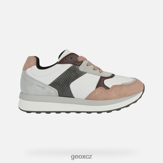 runntix žena 4NH06378 bílá/tmavě růžová Geox