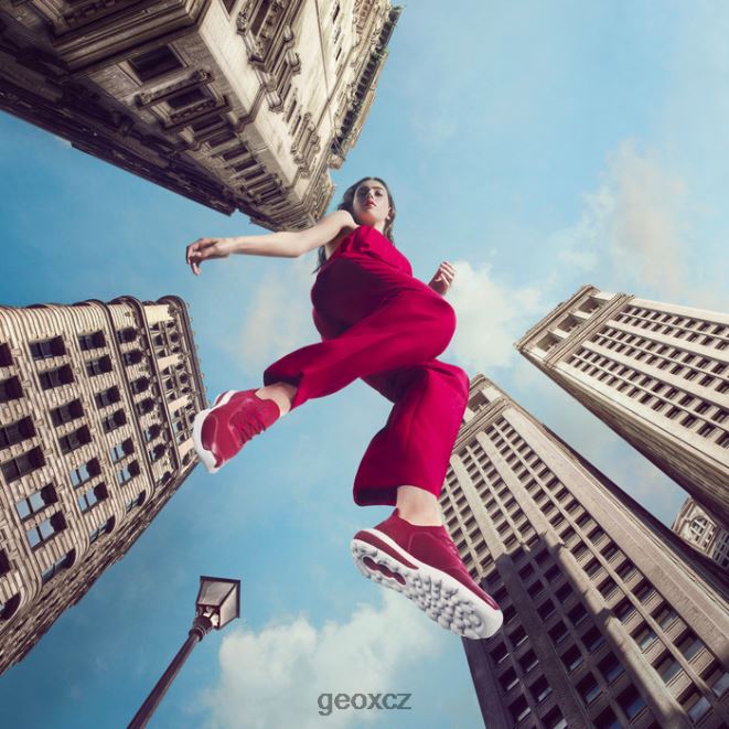 spherica actif žena 4NH061691 tmavě červená Geox