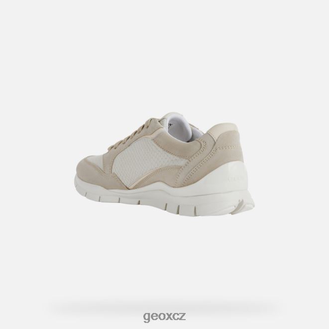 sukie žena 4NH06181 světle šedohnědá/krémová Geox