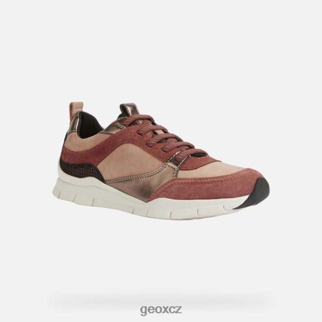 sukie žena 4NH06295 mahagon/tmavá růže Geox