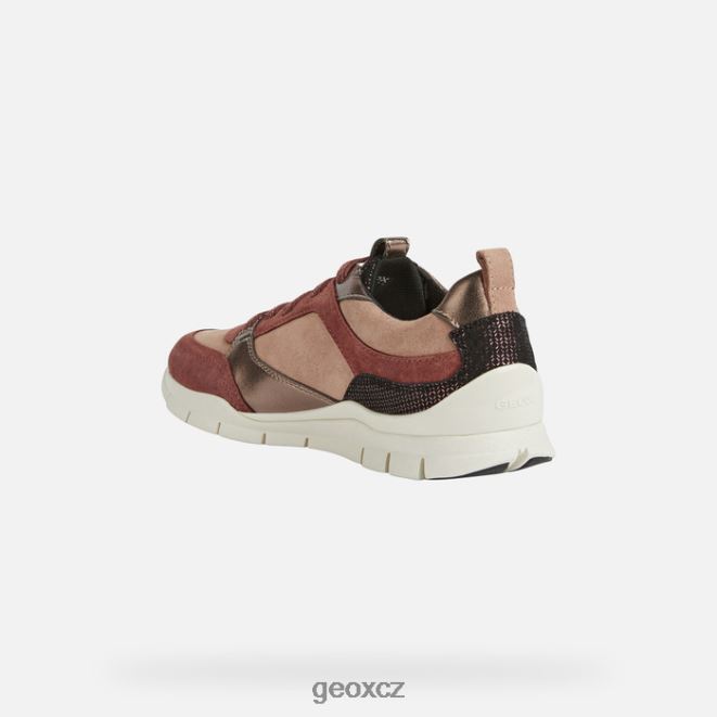 sukie žena 4NH06295 mahagon/tmavá růže Geox