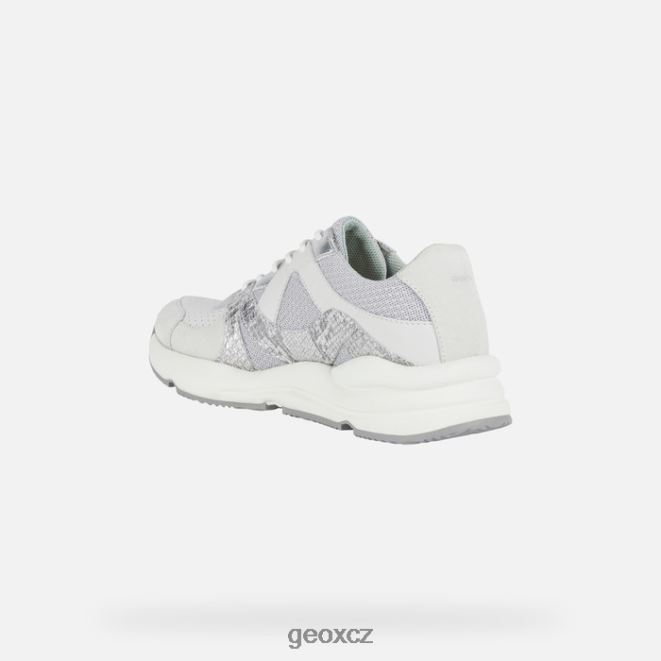 topaziová žena 4NH061740 světle šedá/bílá Geox