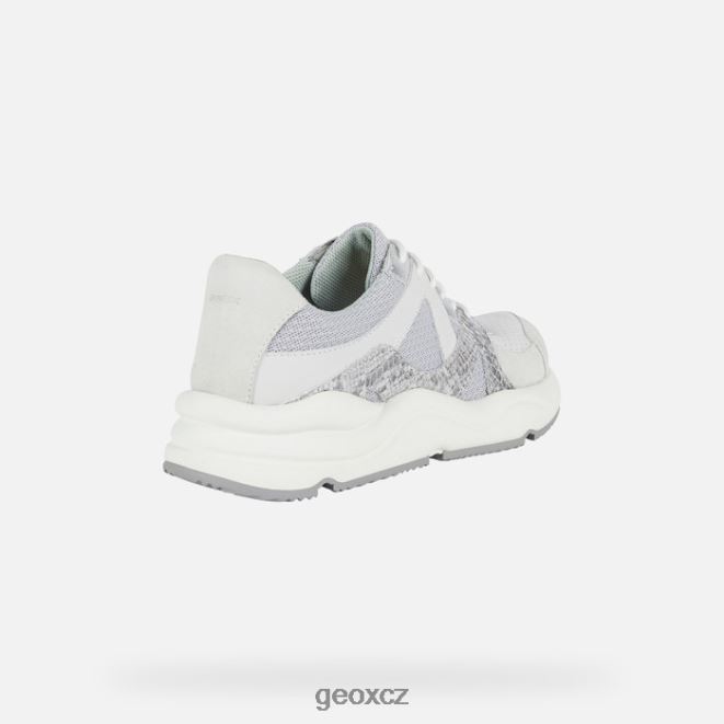 topaziová žena 4NH061740 světle šedá/bílá Geox