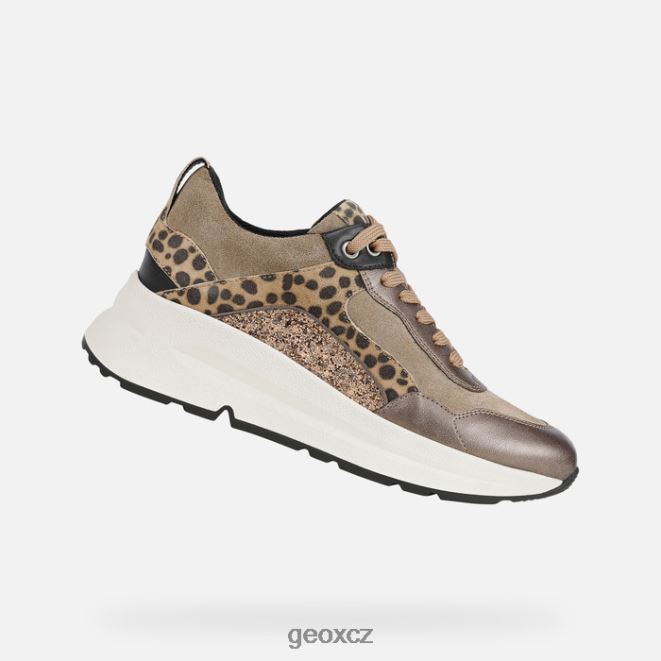 zadní žena 4NH06608 tmavě béžová/tabáková Geox