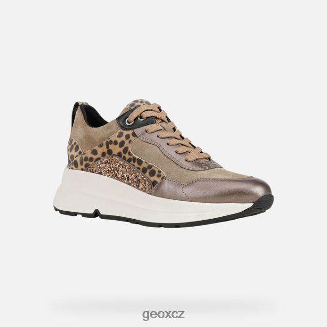 zadní žena 4NH06608 tmavě béžová/tabáková Geox